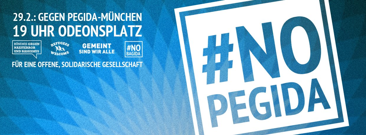 Gegen den Pegida-Marsch