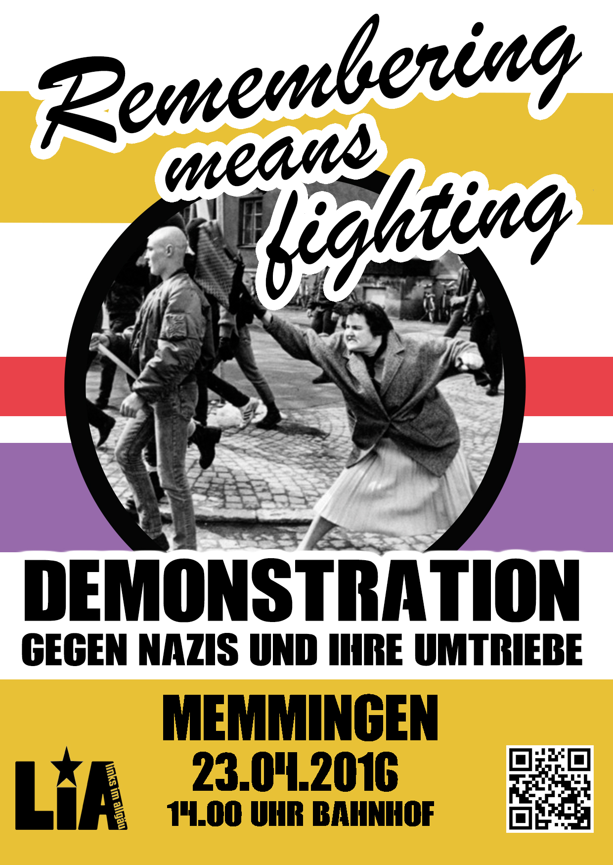 Zugtreffpunkt und Demo: Für ein aktives Gedenken – gegen Nazis und Rassismus