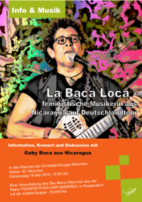 „La Baca Loca“, feministische Musikerin aus Nicaragua auf Deutschlandtour