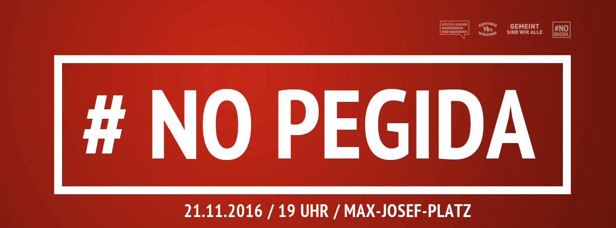 Gegen den Pegida-Marsch