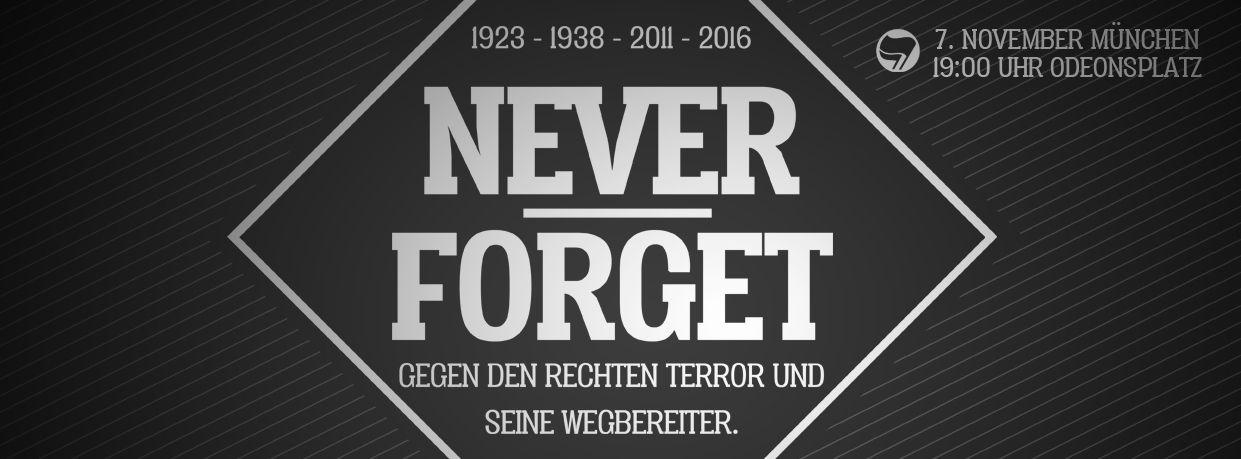Never Forget - Gegen den rechten Terror und seine Wegbereiter