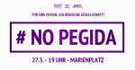 Gegen den Pegida-Marsch