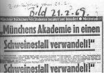 Diaabend „Münchens Akademie in Schweinestall verwandelt“