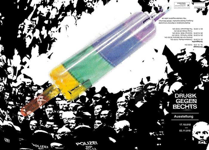 Eröffnung der Ausstellung "DruckGegenRechts"