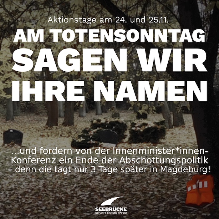 Wir gedenken der Toten der Europäischen Aussengrenzen