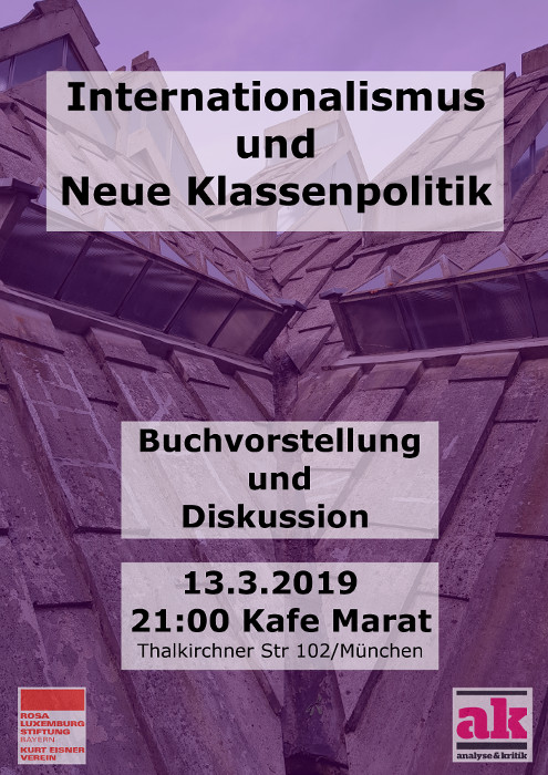 Mittwochskafe: Internationalismus und Neue Klassenpolitik - Buchvorstellung und Diskussion