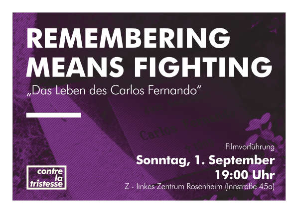 [Rosenheim] “Das Leben des Carlos Fernando” (Film)