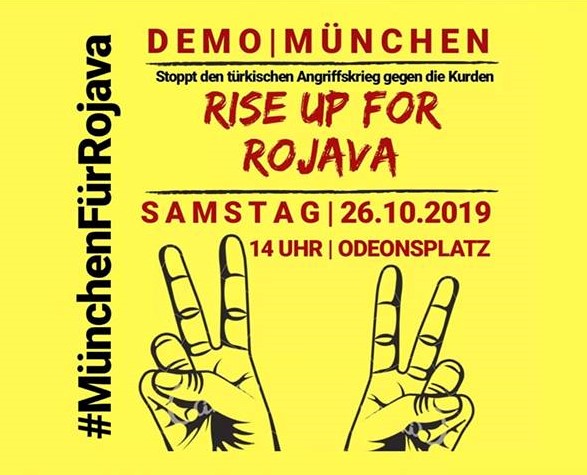 DEMO Rise Up for Rojava - Stoppt den türkischen Angriffskrieg gegen die Kurden