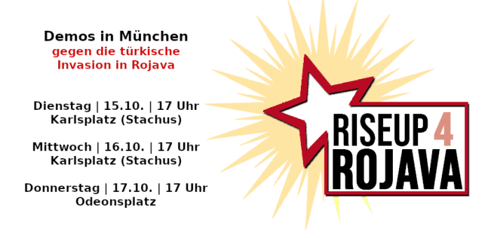 Demo gegen die türkische Invasion in Rojava