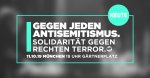 Gegen jeden Antisemitismus. Solidarität gegen rechten Terror.