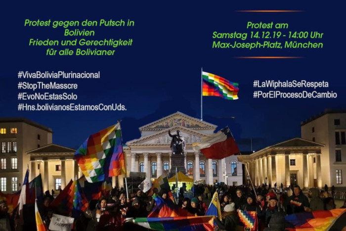 Protest gegen den Putsch in Bolivien