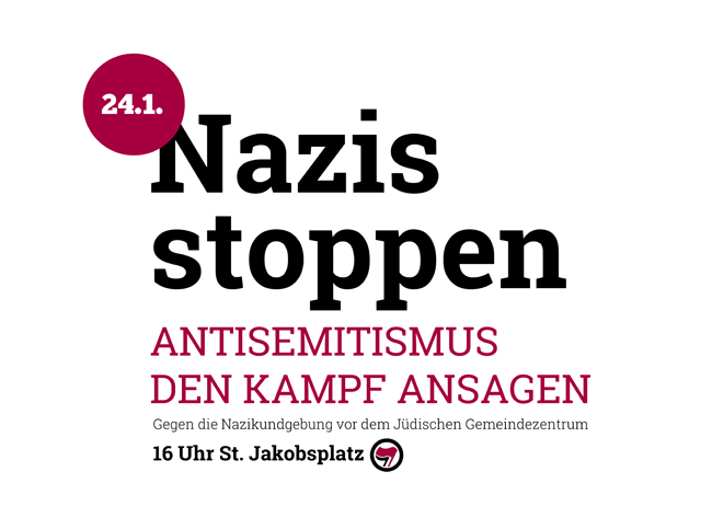 Nazis stoppen - Gegen die Nazikundgebung vor der Synagoge