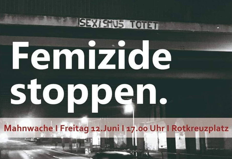 Mahnwache: Es heißt Femizid! Gewalt gegen Frauen* stoppen!