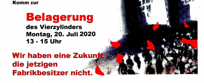 Belagerung des BMW-Vierzylinders – Die Arbeiter*innen bleiben – entlassen wird: Quandt, Klatten und co!