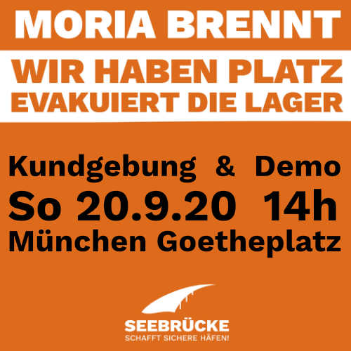 Demo: Evakuiert die Lager - Wir haben Platz!