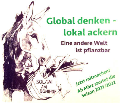 Online-Infoveranstaltung der solidarischen Landwirtschaft Donihof