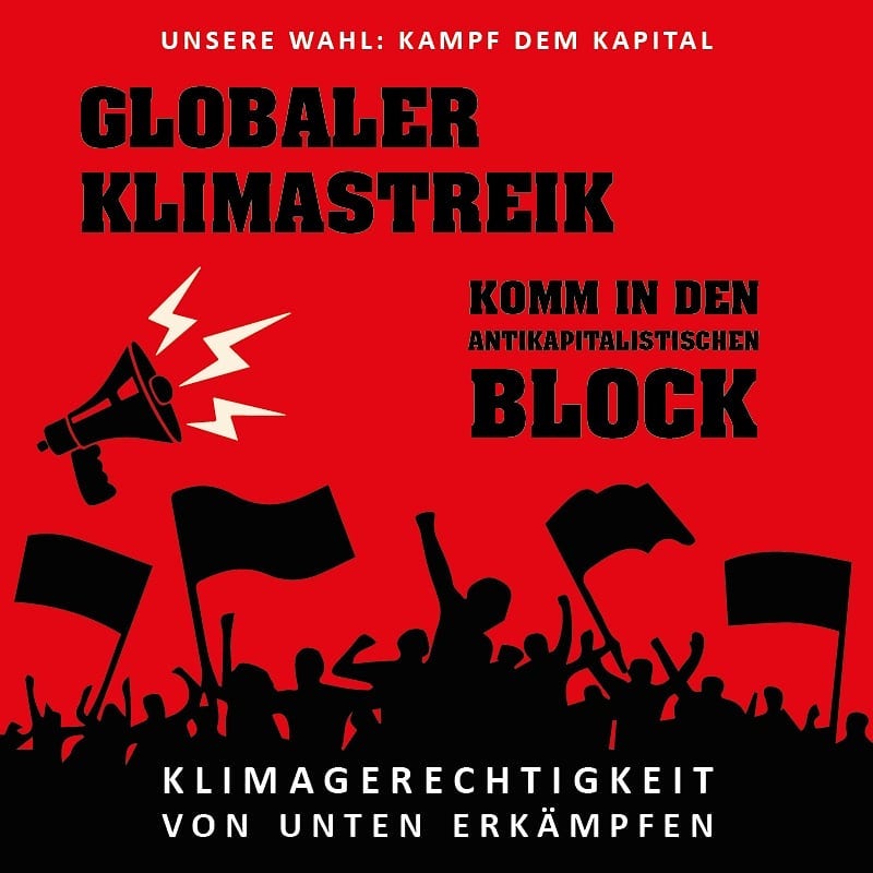 Antikapitalistischer Block auf dem Klimastreik
