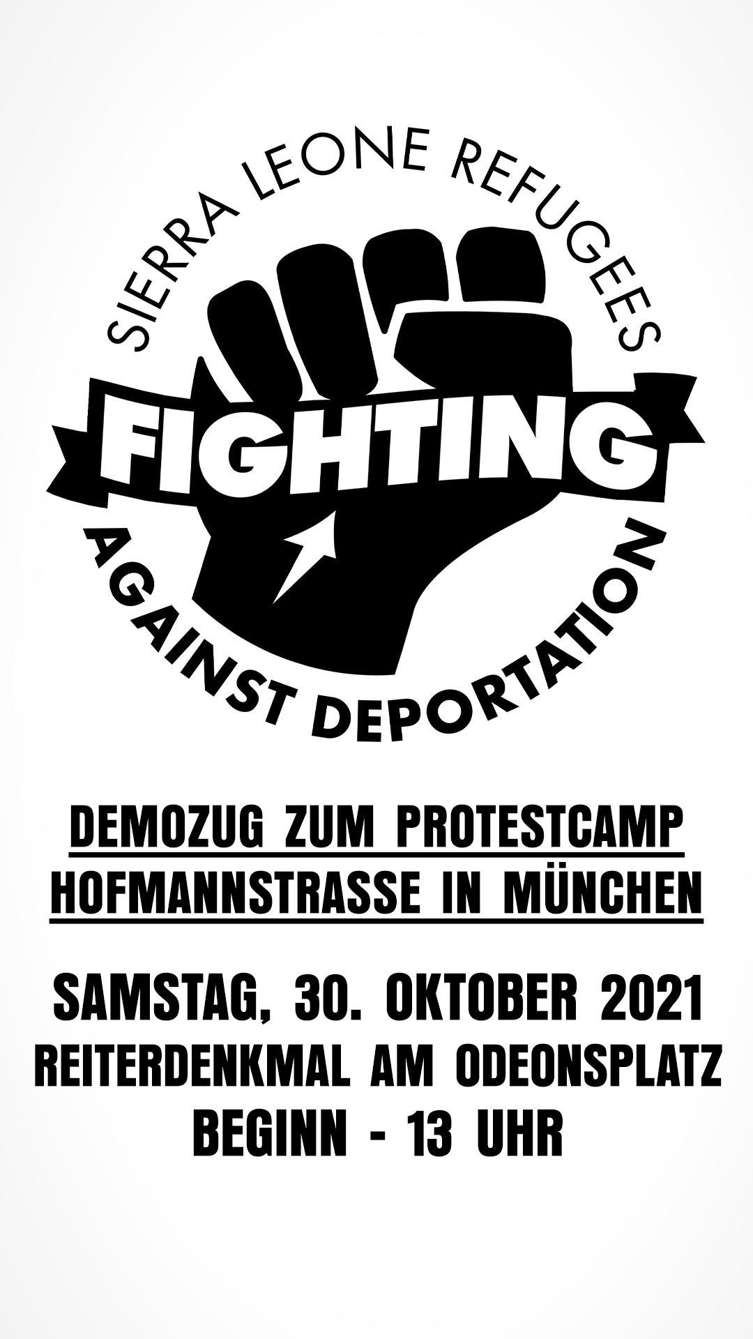 Stop Deportation! Demo zum Protestcamp vor der ZAB