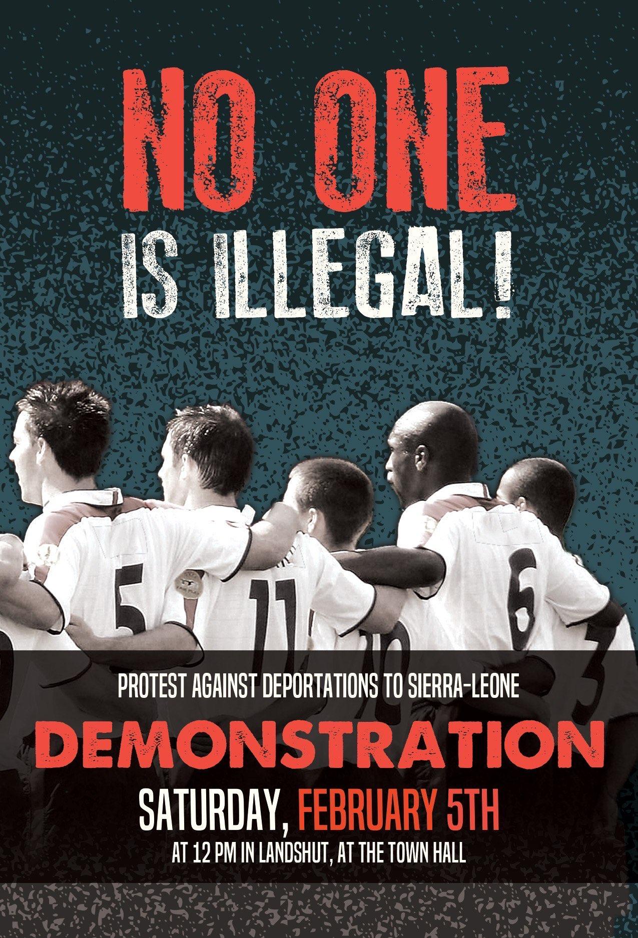 [Demo in Landshut] No one is illegal - Protest gegen Abschiebungen nach Sierra Leone