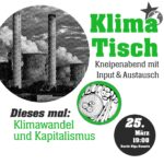 KlimaTisch: Klimawandel und Kapitalismus