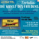Tertulia: die Kunst des Friedens