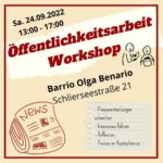 Workshop Öffentlichkeitsarbeit (abgesagt!)