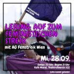 Lesung „Auf zum Feministischen Streik“