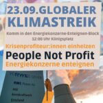 Energiekonzerne-Enteignen-Block beim globalen Klimastreik