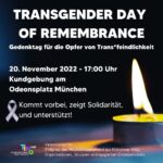 Gedenkkundgebung für die Opfer von Trans*feindlichkeit