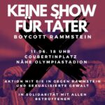 Aktion mit Die-In gegen Rammstein & sexualisierte Gewalt - Solidarität mit allen Betroffenen!