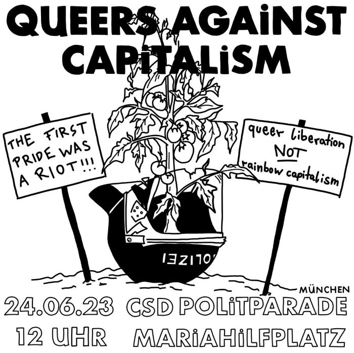 Queers Against Capitalism auf der CSD-PolitParade