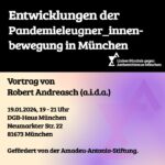 Entwicklungen der Pandemieleugner*innenbewegung in Bayern – Vortrag und Diskussion mit Robert Andreasch am 19. Januar 2024