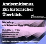 Antisemitismus. Ein historischer Überblick. – Workshop mit Sebastian Voigt am 3. Februar 2024
