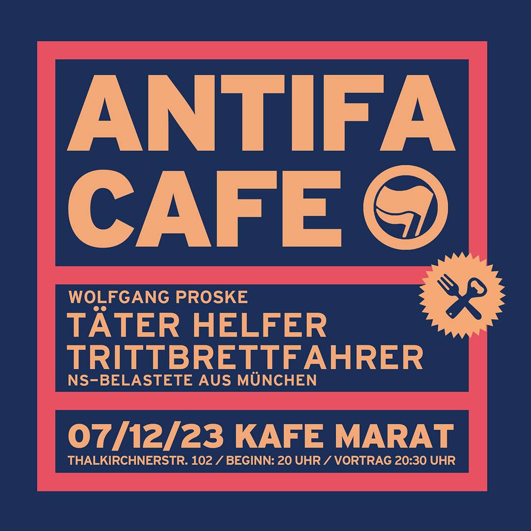 Antifa-Cafe: Täter Helfer Trittbrettfahrer