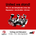 United we stand! Veranstaltung zum Tag der politischen Gefangenen