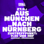 Zugtreffpunkt: Free-Hanna-Demo in Nürnberg