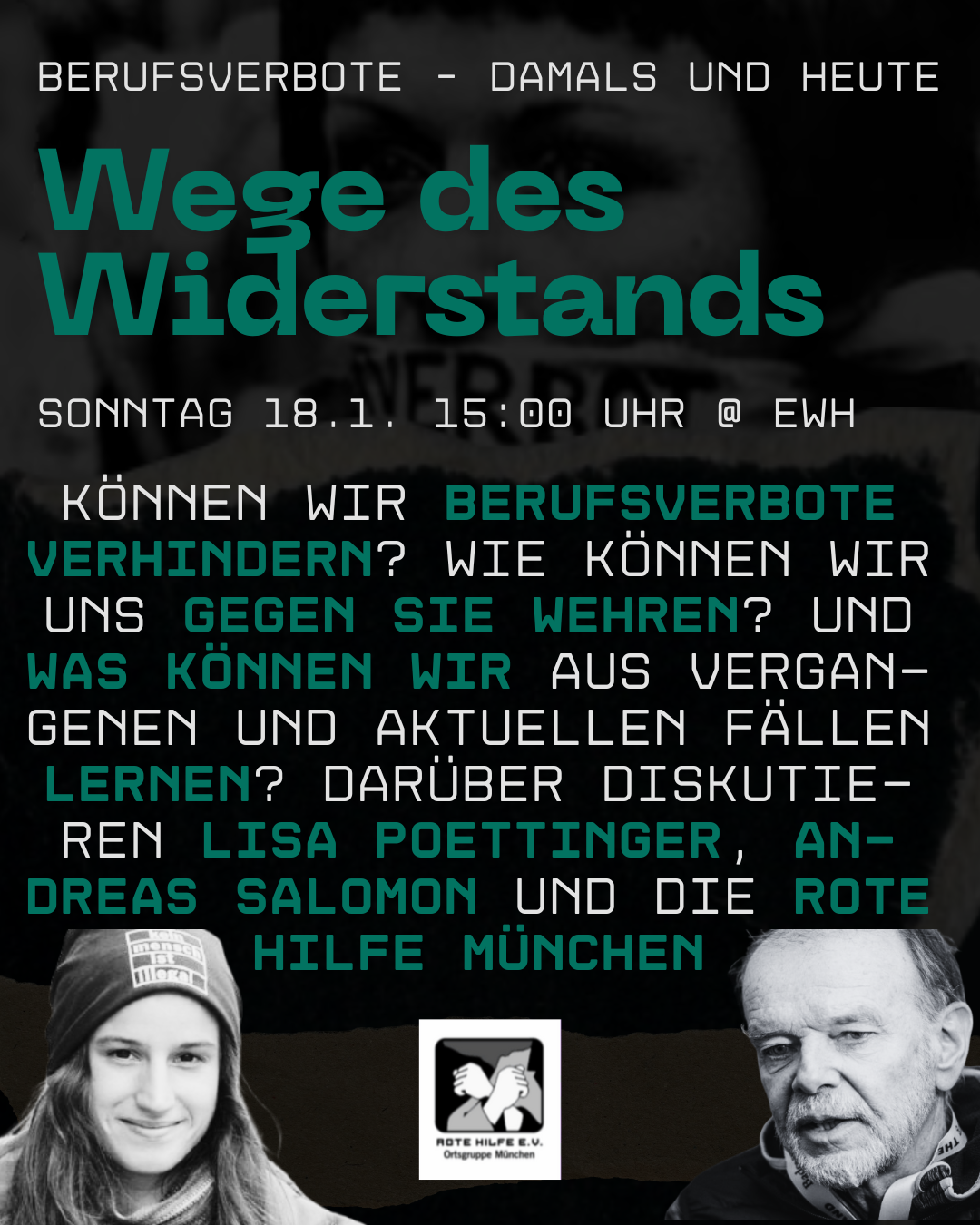 Berufsverbote - damals und heute: Podiumsdiskussion